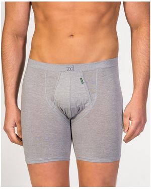 Zd - Zero Defects Boxers Caleçon cycliste coton égyptien - Gris