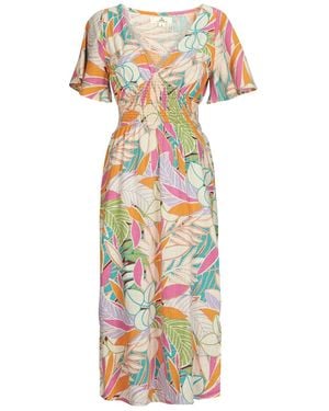 Rip Curl Abito Lunghi Cala Vadella Midi Dress - Multicolore