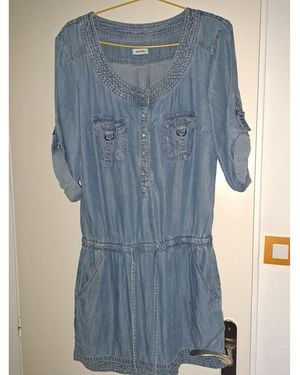Pimkie Robe courte Robe en chambray - Bleu