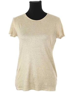 Majestic Filatures T-shirt T-shirt en lin doré - Neutre