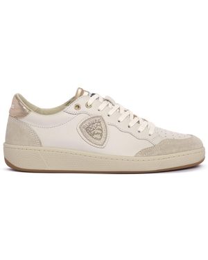 Blauer Sneakers Whi Nude Olympia 11 - Wit