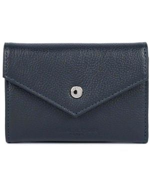 Lancaster Portefeuille Porte-Cartes Foulonné Pm Foncé - Bleu