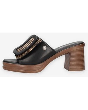 Refresh Sandales 172522-BLACK - Marron