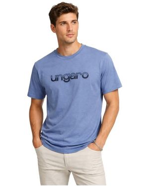 Emanuel Ungaro T-shirt Gomme - Bleu