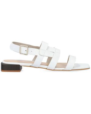 Andypola Sandales Plates Mia - Blanc