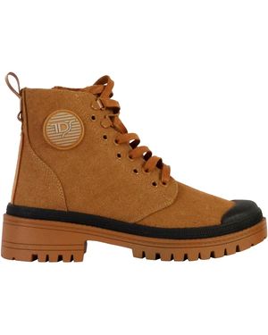 The Divine Factory Boots Bottine à Lacets - Marron