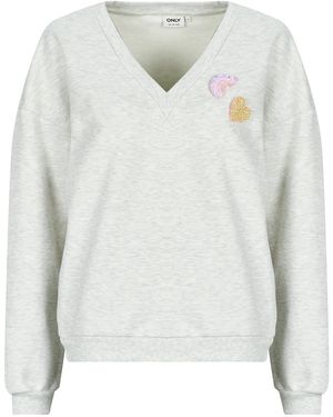 ONLY Maglione Onlholly L/S V-Neck - Grigio