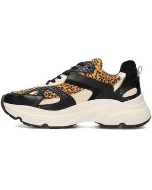 PS Poelman Lage Sneakers Tokio Sneakers - Zwart