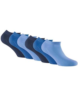 Rohner Chaussettes Chaussettes Sneaker 3-Er Pack - Bleu