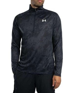 Under Armour Veste Haut à manches longues et demi-zip Tech 2.0 - Bleu