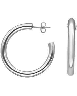 Orusbijoux Boucles oreilles Créoles Argentées Tube Diamètre 36mm - Métallisé
