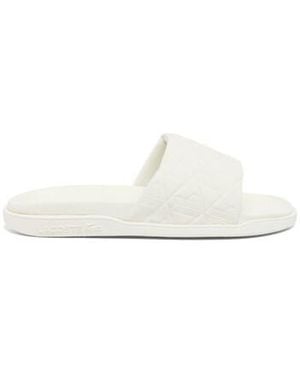 Lacoste Baskets Claquettes Serve Slide Dual – Beige – Confort - Blanc
