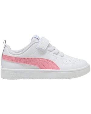 PUMA Chaussures Baskets Rickie Ac Ps Cuir Éco - Blanc