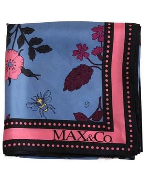 MAX&Co. Echarpe Carré - Bleu