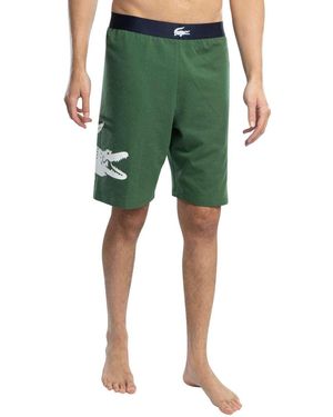 Lacoste Pyjama's Nachthemden Rechte Fleece Loungeshorts - Groen