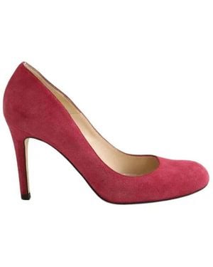 LK Bennett Chaussures escarpins Talons en daim roses - Rouge