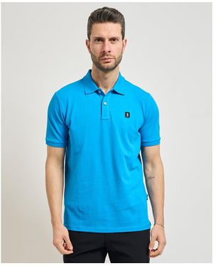 Refrigue Polo Polo en coton regular fit - Bleu