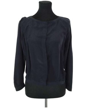 See By Chloé Blouses Blouse en soie noire - Bleu