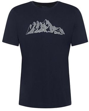 Jack Wolfskin T-shirt Peak Graphic - Bleu