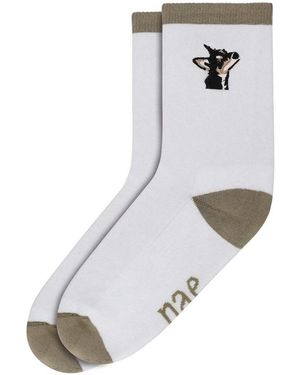 Nae Vegan Shoes Chaussettes Doggie Sock - Gris