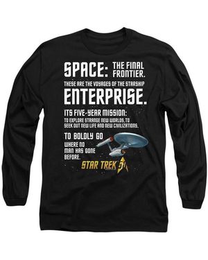 Star Trek T-shirt Intro - Noir