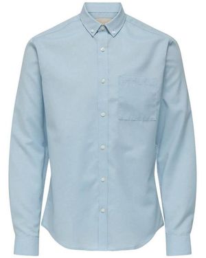 Only & Sons Chemise - Bleu
