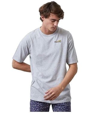 Altonadock T-shirt T-shirt gris manches courtes - Bleu