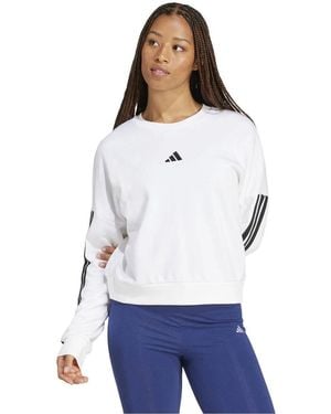 adidas Sweatshirts W 3S FT SWT - Blanc