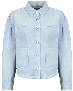 Jdy Spijkerjack Noma L/S Shacket - Blauw
