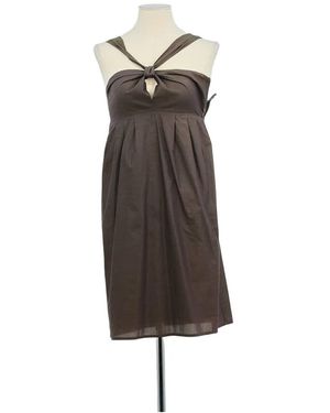 Paul & Joe Robe Robe en coton marron