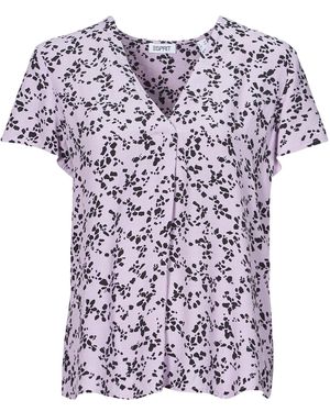 Esprit Blouses SKI V NECK BLOU - Violet