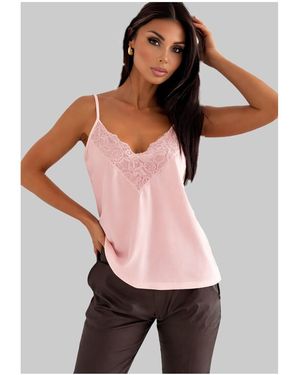 Kebello Blouses Top Satiné F, Rose