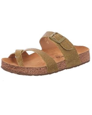 Haflinger Sandales plates - Marron