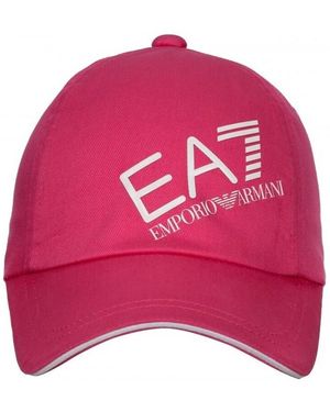 Emporio Armani Casquette Rose - Rouge