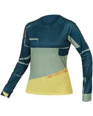 Endura T-Shirt Camiseta Mt500 M/L Ltd Print Para Mujer - Bleu