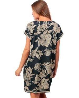 Admas Robe courte Caftan de plage Luxury Cooper - Noir