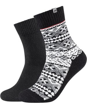 Skechers Sportsokken 2Ppk Casual Fashion Jacquard Socks - Zwart
