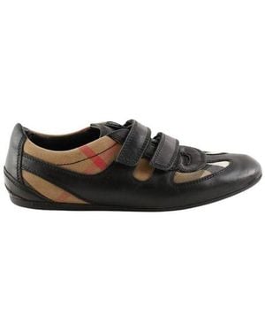 Burberry Baskets basses Baskets en cuir noires