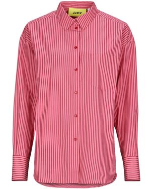 JJXX Blusen Jxjamie Ls Relaxed Poplin - Pink