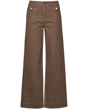 ONLY Wijde Jeans Onlmadeline Hw Wide Pocket - Bruin
