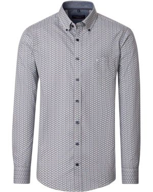 CASA MODA Chemise Chemise Bowls Multicolore - Bleu