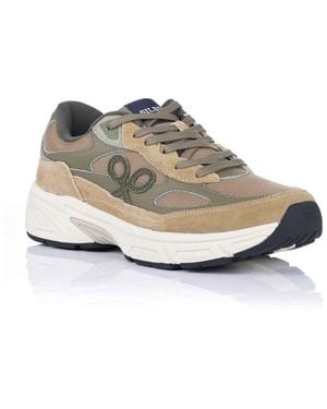 Silbon Baskets Basses Sneaker À Lacets - Vert