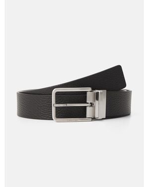 Calvin Klein Ceinture K50k512647 Adj/rev Warmth - Noir