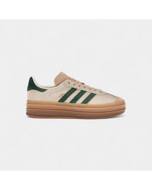 adidas Baskets basses Gazelle Bold Magic Beige Collegiate Green (Women's) - Blanc