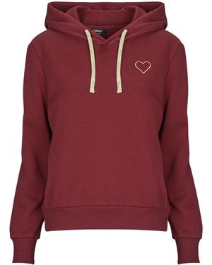 ONLY Capuchon Sweaters Onlnoli - Rood