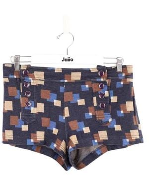 Marc Jacobs Short Mini short en coton - Bleu