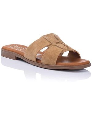 Oh My Sandals Sandales plates Sandales plates Carla - Cuir - Marron