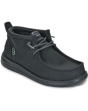 HEYDUDE Herrenschuhe Wally Mid Gripr Classic - Schwarz