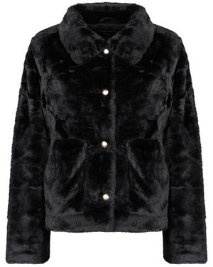 ONLY Mantel Onlmilla Faux Fur Jacket - Zwart