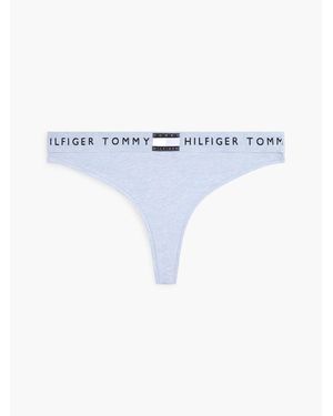 Tommy Hilfiger Strings Uw0Uw06039 Classic Thong - Bleu